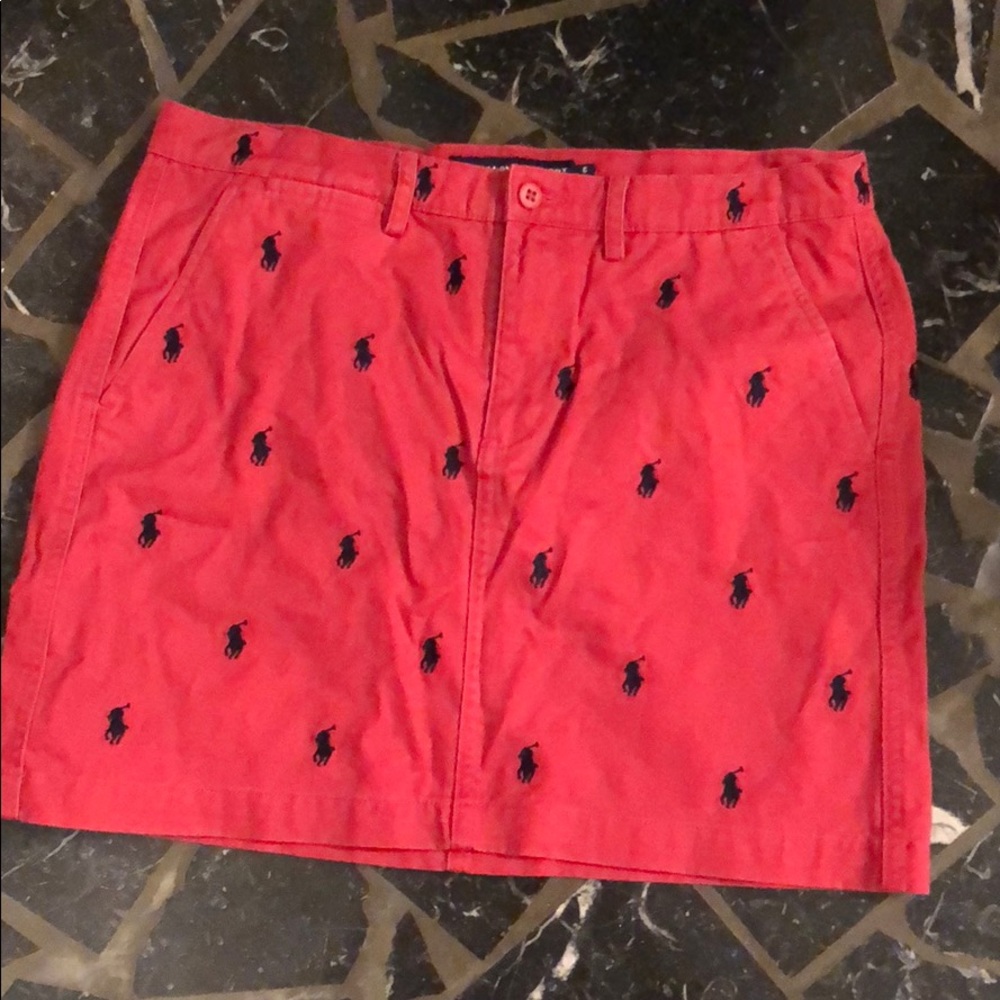 Ralph Lauren Sport red skirt